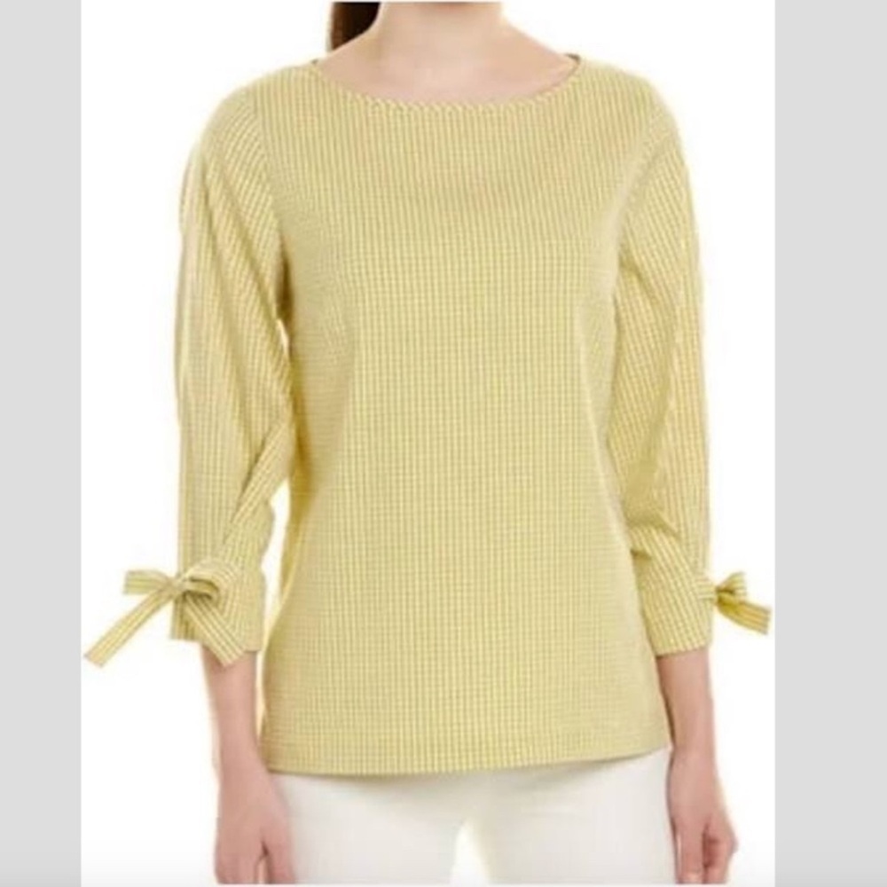 Lafayette 148 New York Margarita Ithaca striped stretch cotton Blouse